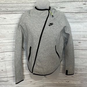 Nike slightly cropped Gray with funky details! Size M, but oversized